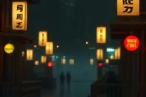 夜戏剧《十九号月台》封面画面，站台灯下等待的旅客